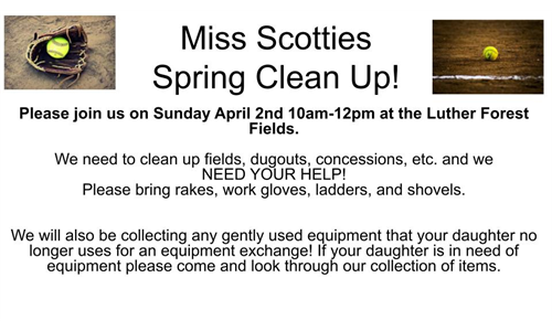 Miss Scotties Spring Clean Up!